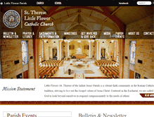 Tablet Screenshot of littleflowerparish.org